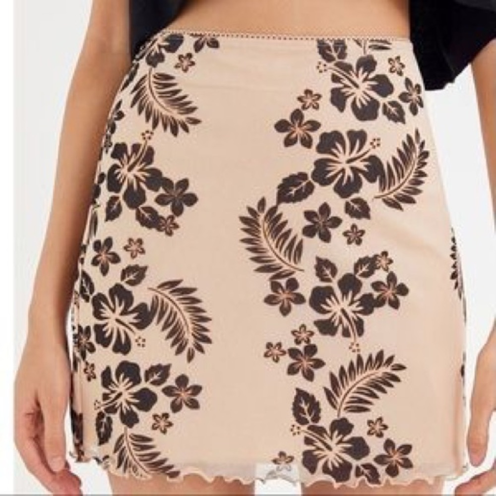 Urban Outfitters Hawaiian Print Mini Skirt